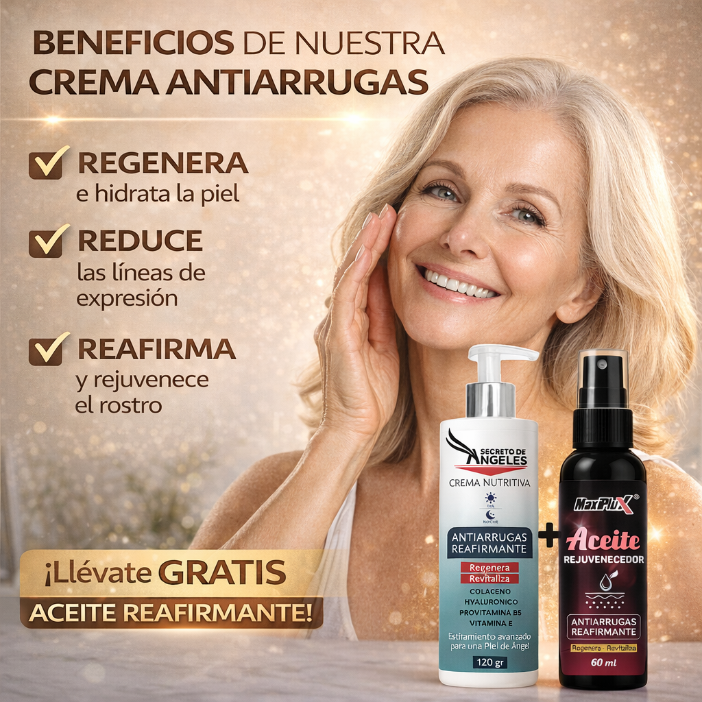 CREMA ANTIARRUGAS + ACEITE REAFIRMANTE